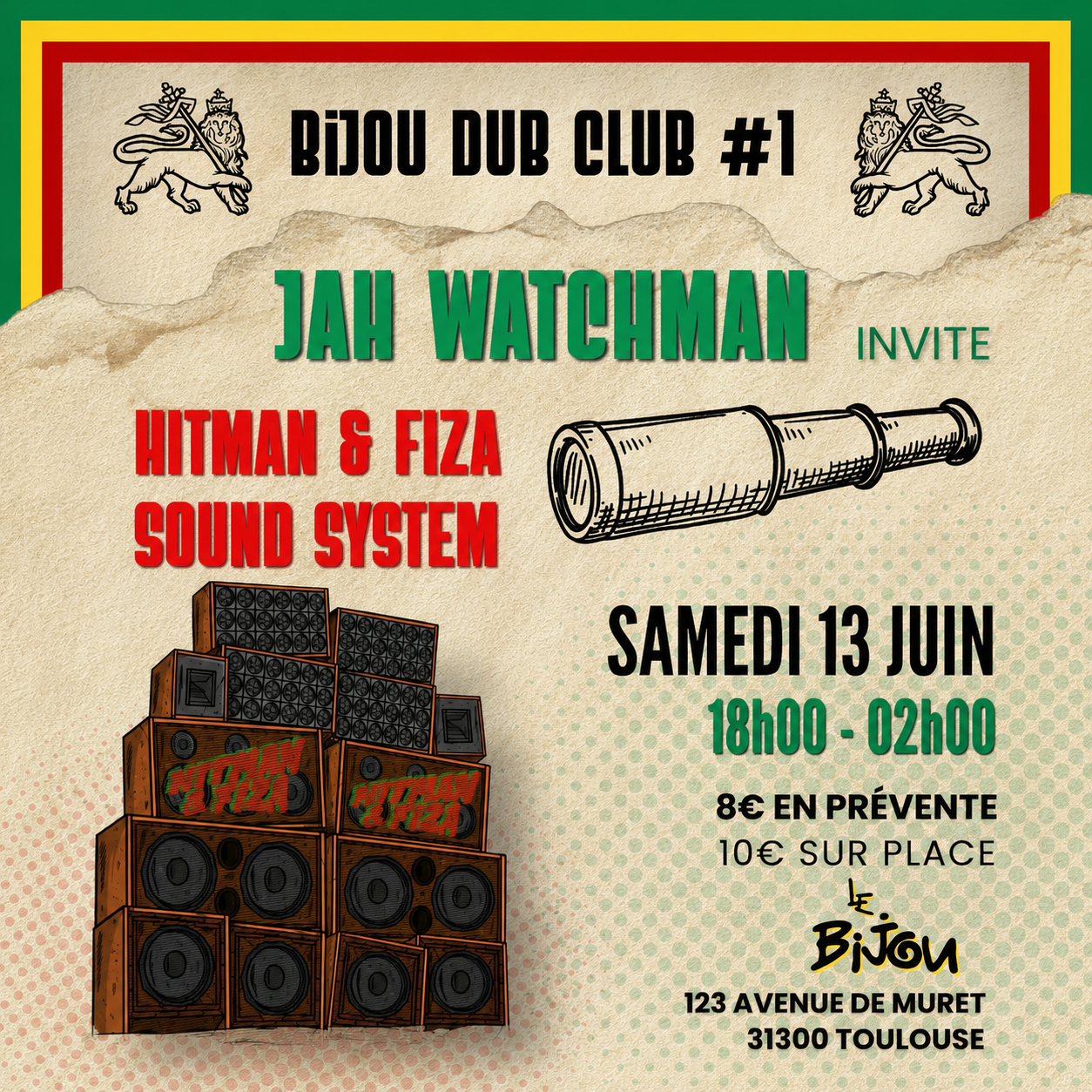 Bijou Dub Club #2 Hitman & Fiza Sound System